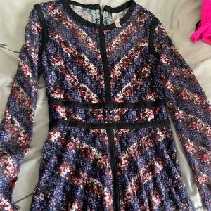 Colorful long sleeve dress